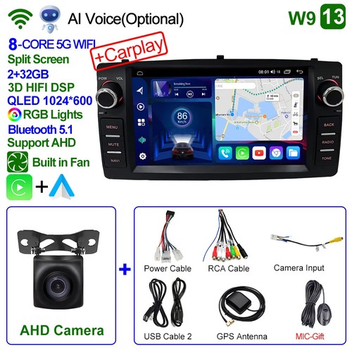 2din Android 12 Wireless CarPlay Android auto Car Radio Multimedia GPS Stereo 4G - Picture 37 of 49