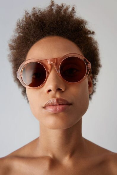 Acne studios Pernilla sunglasses. Metal Frame Charm Sunglasses (C30060-BWF-ANTIQUE-SILVER) main image 3
