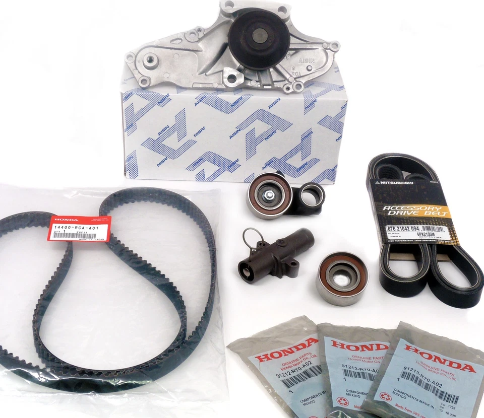 Kit de bomba de agua de correa de distribución genuina Aisin Koyo piezas de fábrica para Honda/Acura V6 Foto 2 de 4