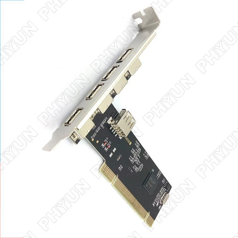 4 External Ports 1 Internal Port Shared Port USB 2.0 PCI Expansion Card 480Mbps - Image 2 of 4