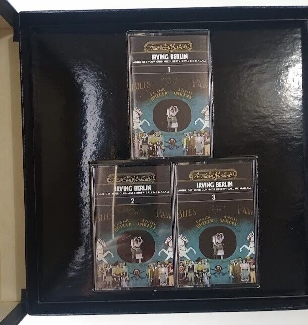 IRVING BERLIN BOX SET 3 CASSETTE TAPES WITH BOOKLET AMERICAN MUSICALS TIME LIFE - Image 3 of 4