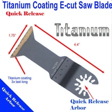 Titanium Bi Metal Saw Blade Oscillating Multi Tool Wood Metal Cutting  Universal