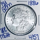 1886 BU UNCIRCULATED MORGAN SILVER DOLLAR AUTHENTIC U.S. MINT FREE SHIPPING 4157