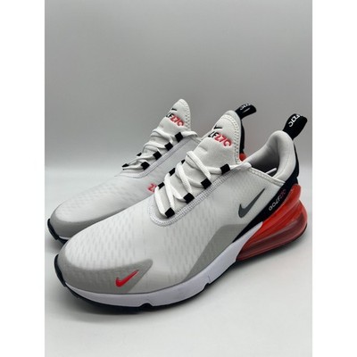 Nike Air Max 270 Golf White Red Men's Size 9.5 CK6483-103 New