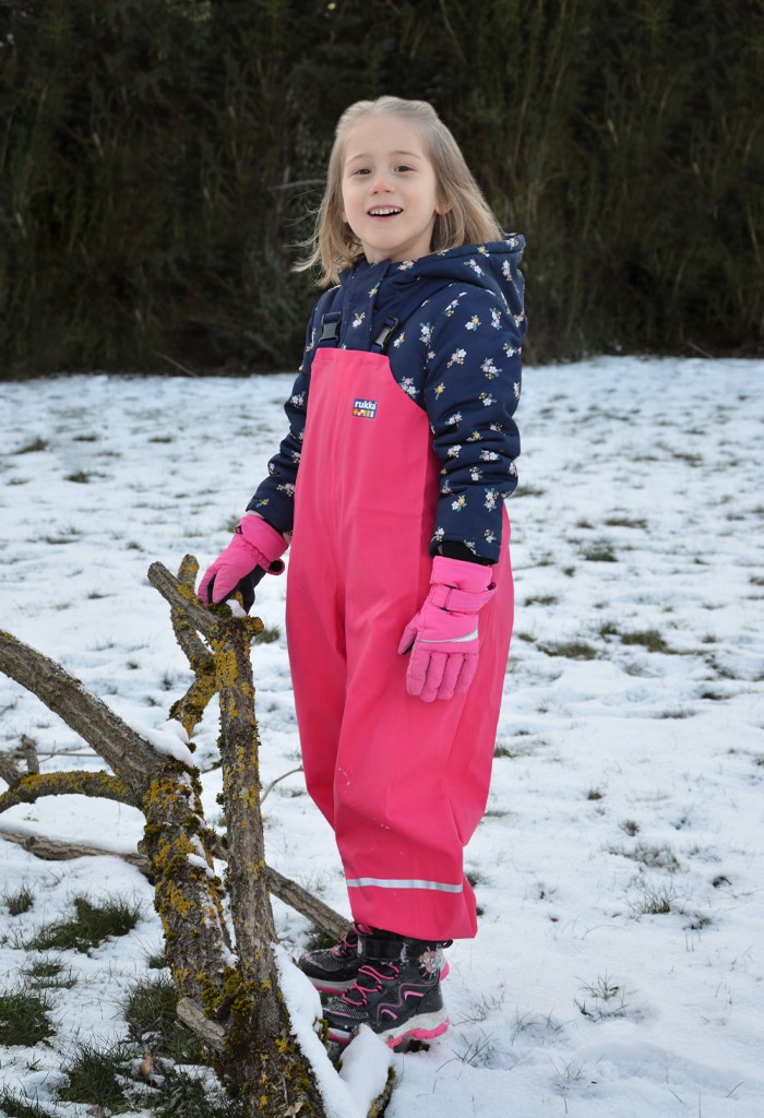 Rukka Kids Rain Pants Dungarees Mud Pants Buddle Pants Waterproof Girls Pink