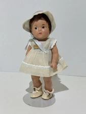 1936 MADAME ALEXANDER DIONNE QUINTUPLET COMPO BABY DOLL ORIGINAL OUTFIT
