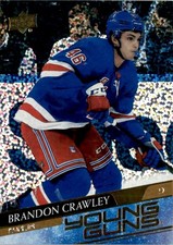 Brandon Crawley 2020-21 Upper Deck Young Guns Speckled Rainbow Foil RC #464 New