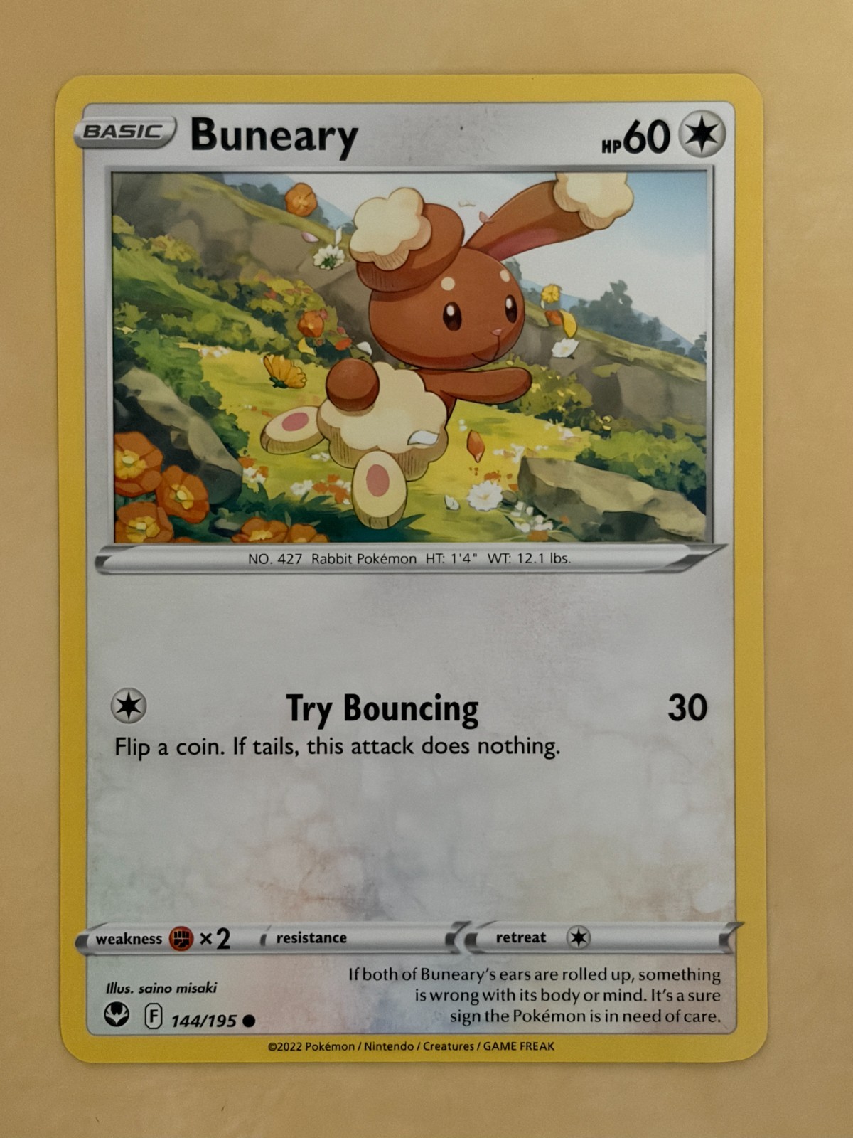Buneary~Cute Pokemon Card~ Botanical Garden Gallery ~Nature