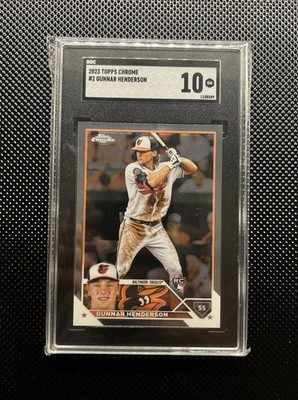 2023 Topps Chrome Gunnar Henderson RC SGC 10 Gem Mint Orioles
