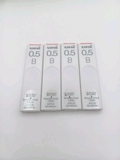 Uni 0.5mm B Mechanical Pencil Lead Refill UL  S  0.5  40 Smudge  Proof 40 Leads  4