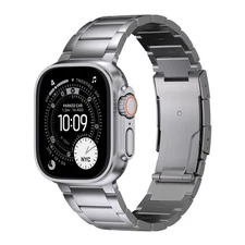 Titanium Band for Apple Watch Ultra 3 & Ultra 2/1 - 49mm Titanium Metal Bracelet