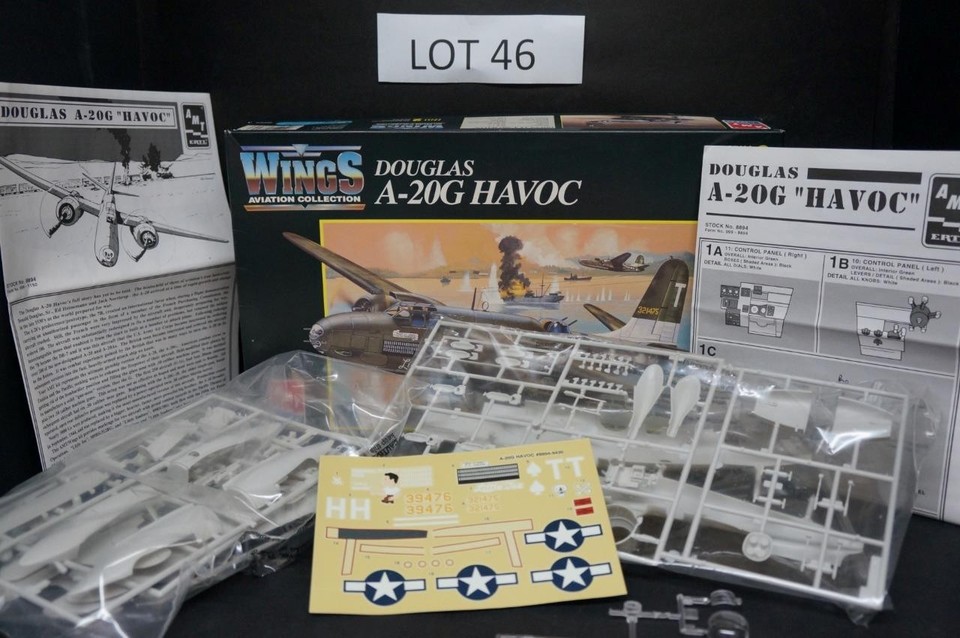 LOT 46 HAS 2 1:48 AMT ERTL MODEL KITS 8646 DOUGLAS P-70 8894 DOUGLAS A ...