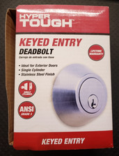 Hyper Tough Keyed Entry Single Cylinder Deadbolt Stainless Steel Grade 3