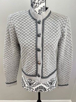 St. John By Marie Gray 2 Piece Cashmere Blend Outfit Vintage Women's Size 8