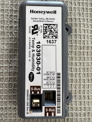 Honeywell Temp & Humidity Sensor Kit   C7400S1035 / 103930 01   S Bus