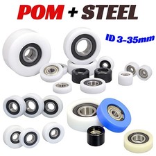 3-35mm POM Nylon Roller Wheel Plastic Bearing CNC Guiding Wheel Flat Belt Idler
