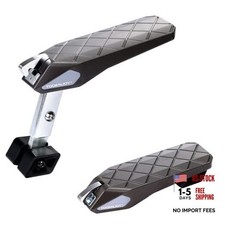 Folding Car Door Step Vehicle Pedal Ladder for Roof Access, Dark Grey