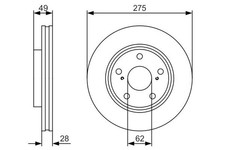 2 dischi freno nuovi per TOYOTA:CAMRY Berlina, Camry V Berlina 4351233041 4351233043