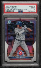 2023 Bowman Chrome Prospects Refractor /499 Matt Mervis #BCP-74 PSA 9 MINT 0i76