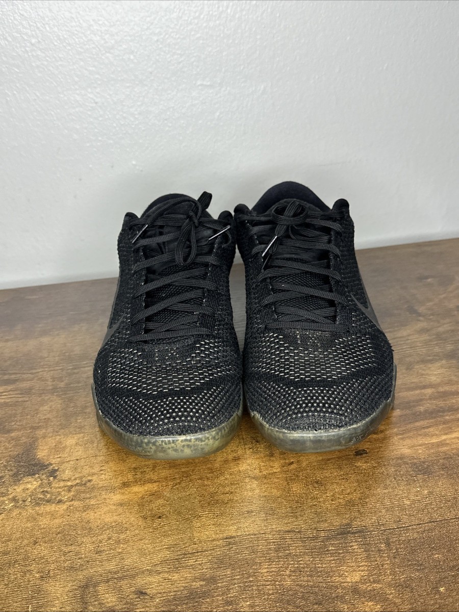 Size 11 Nike Kobe 11 Elite Low Black Space 2016 Basketball Shoes