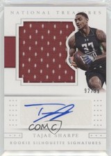2016 Panini National Treasures Collegiate 92/99 Tajae Sharpe #123 Auto 3c4