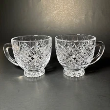 Shannon Crystal Footed Coffee Mugs by Godinger from the Dublin collection