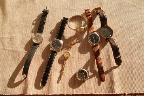 Vintage Watch Lot Seiko 5, Rado, Daniel Wellington Swiss Watches Repair Parts