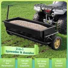 32-Inch Tow Behind Spiker Seeder Broadcast Sp...