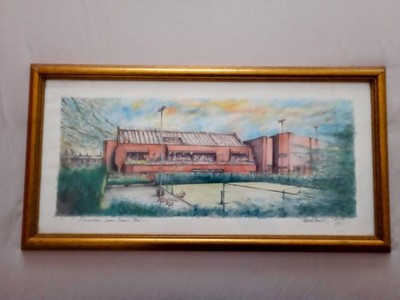 Fitzwilliam Lawn Tennis Club, Dublin -  Artist's Proof Print of a water colour