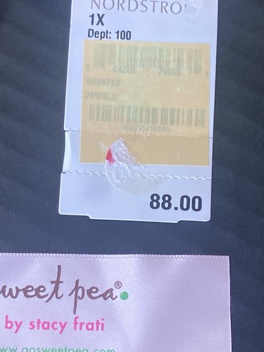 Y2K Sweet Pea by Stacy Frati Mesh Top Sz 1X Blue Green Semi Sheer TAGS - Bild 11 von 12
