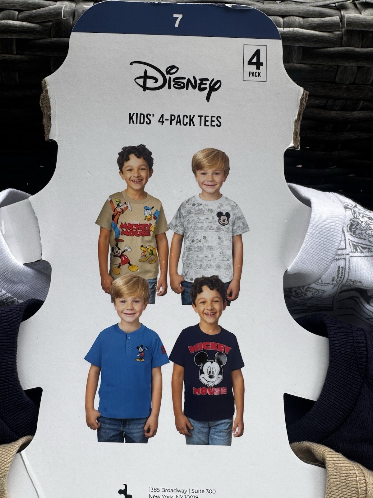 Disney Boys Graphic Tees Size 7 Mickey Mouse Goofy Donald Pluto.-image