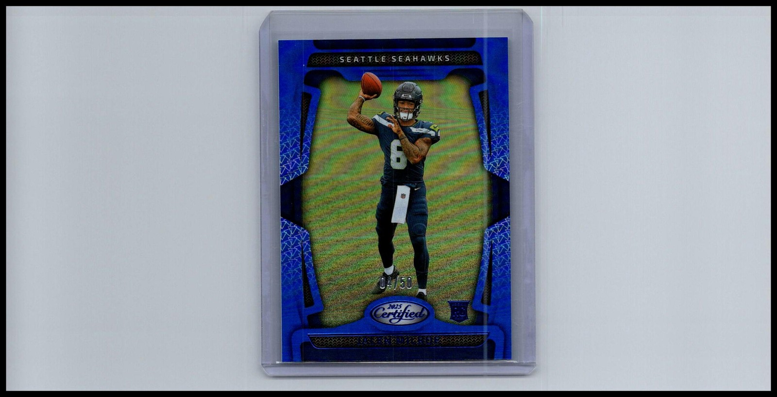 2025 Panini Certified #155 Jalen Milroe Mirror Blue #/50