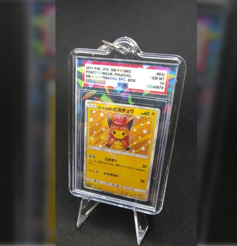 (2016) Pokemon Keychain - Poncho Wearing Pikachu - 38/SM-P - SM Promos