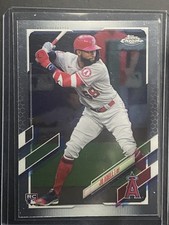 2021 Topps Chrome #142 Jo Adell rookie RC card Angels. rookie card picture