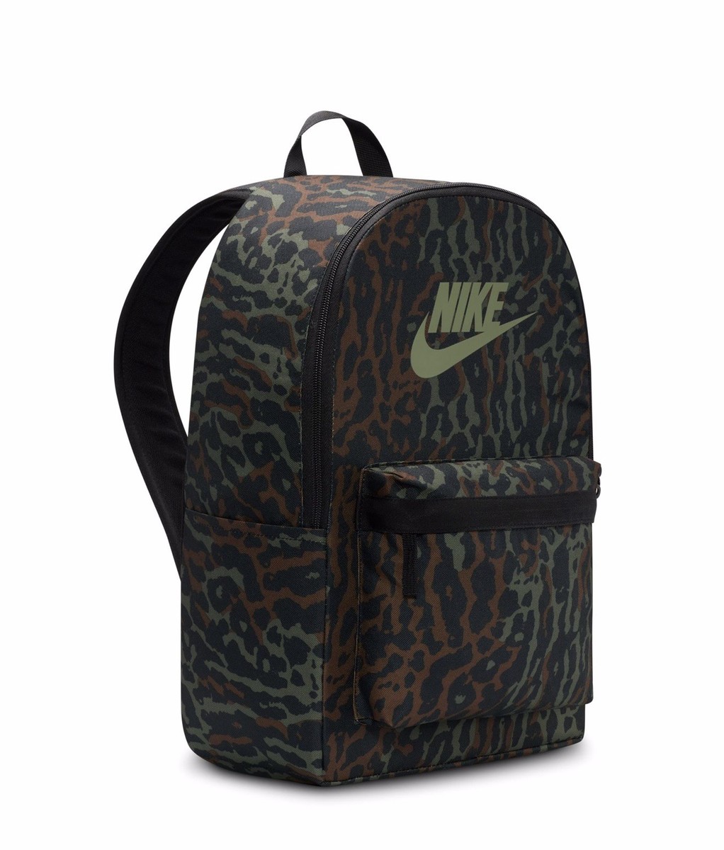 Nike Heritage Caminal Backpack FB2839-010 Black/Oil Green NWT | eBay