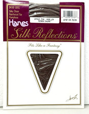 Hanes Silk Reflections Reinforced Toe Pantyhose 716 Town Taupe Size CD NIP