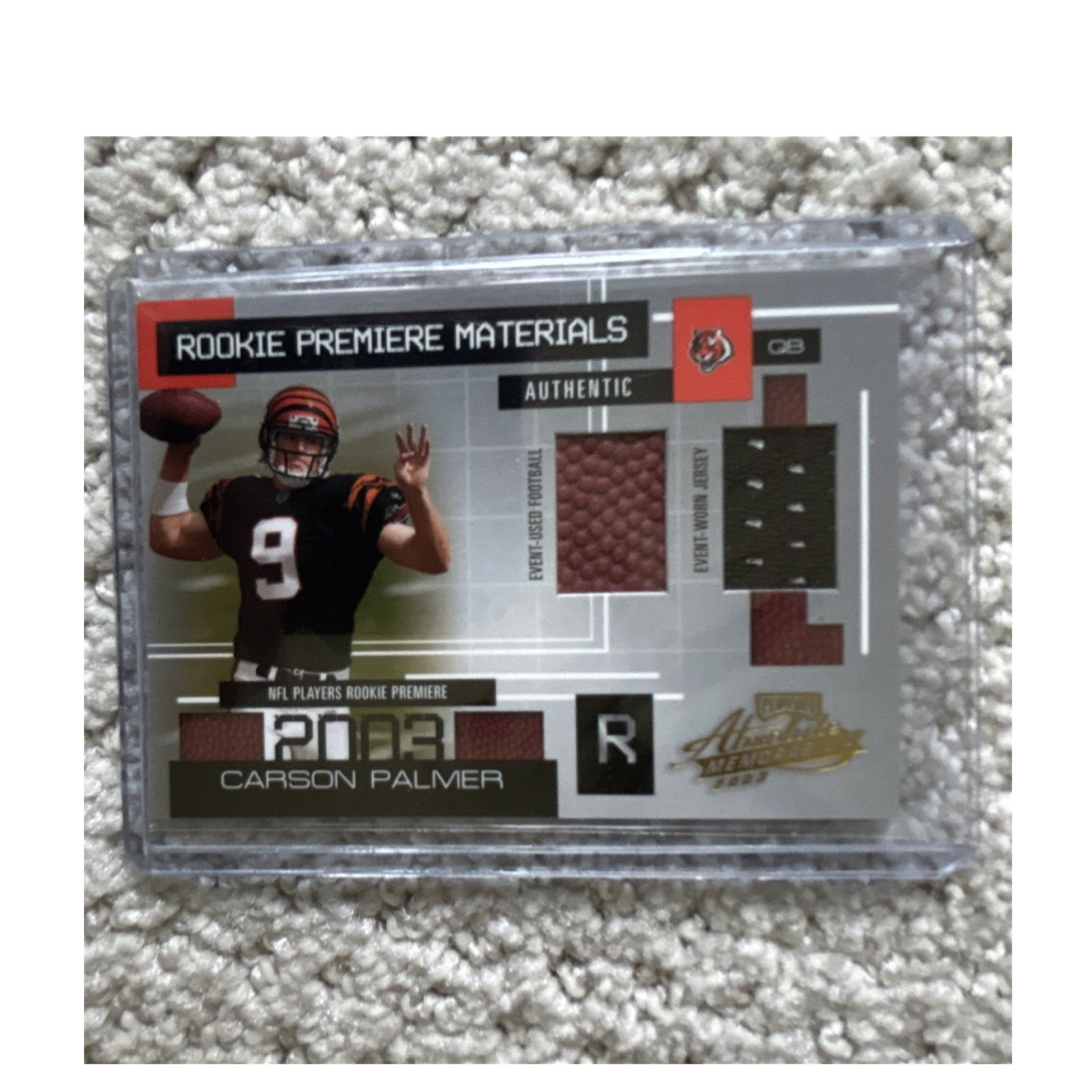 2003 Playoff Absolute Memorabilia Rookie Serial #/750 Carson Palmer Bengals #151