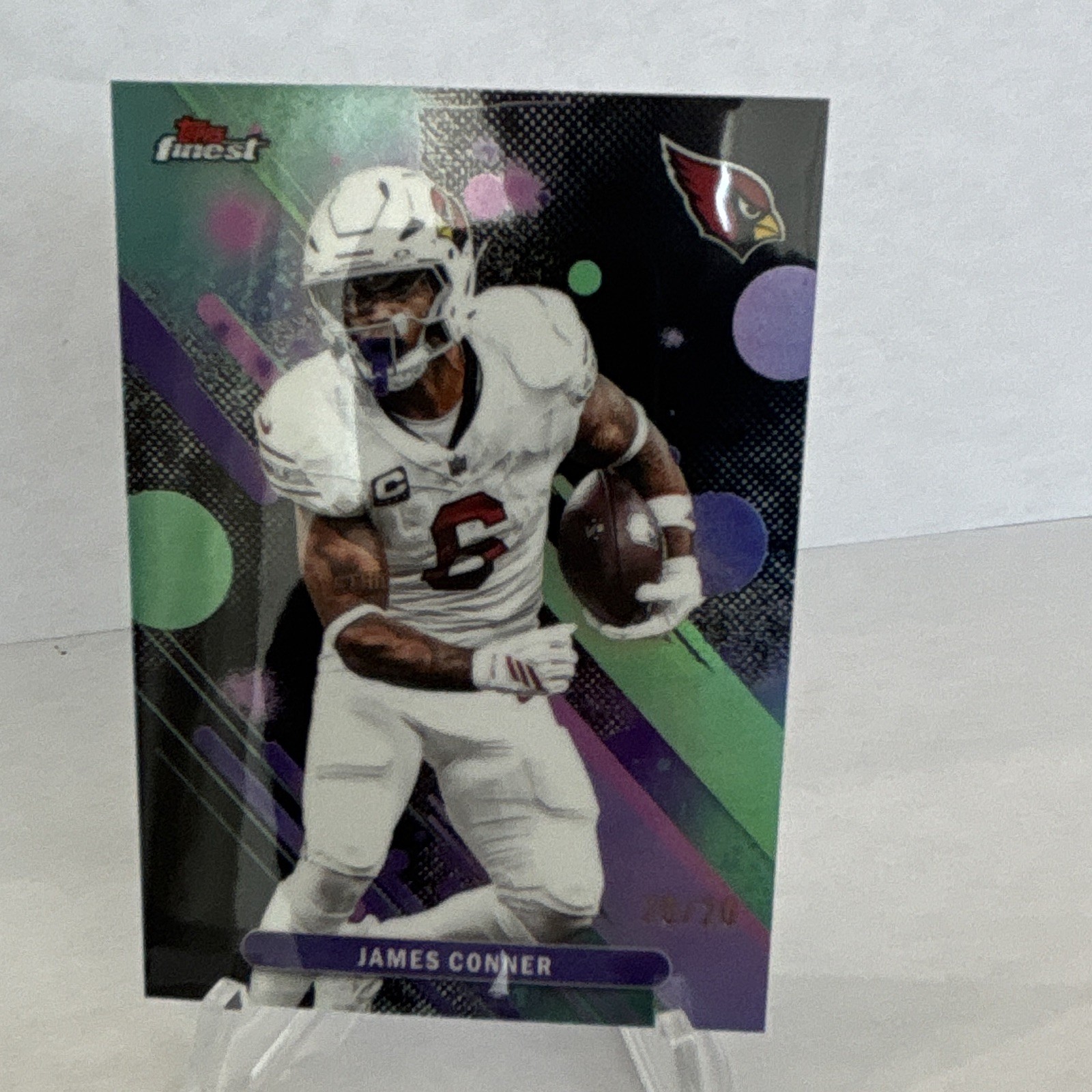 Topps 2025 Topps Finest James Conner #68 Finest Performance /20