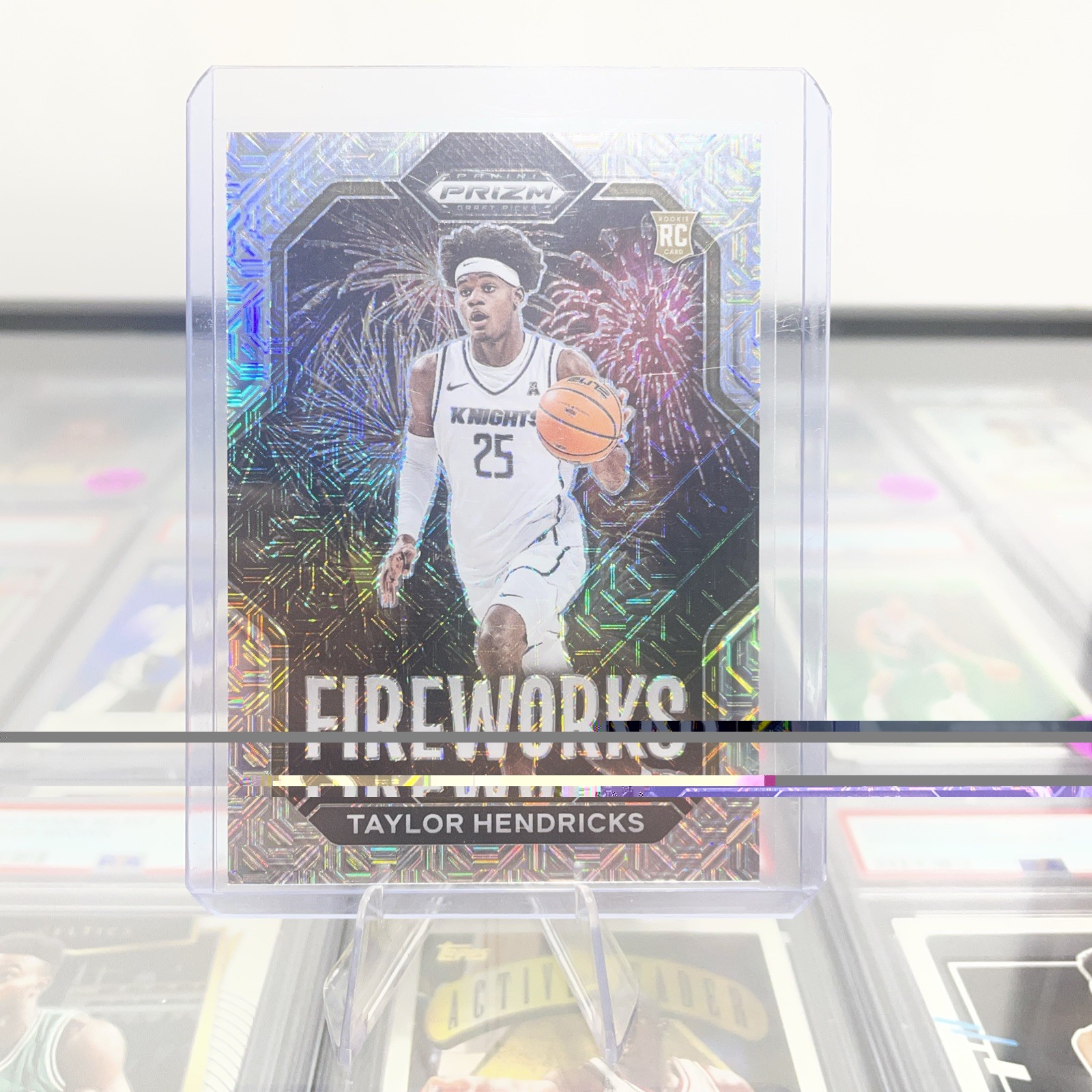 2023 Prizm Draft Picks Taylor Hendricks Fireworks #2 Mojo /25!!!