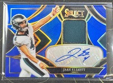 2025 Panini Select Jake Elliott Blue Patch Auto /149 Eagles #SME-JET