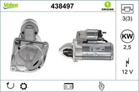 Anlasser Starter Valeo Origins - NEW O.E. Technologie 438497 FüR CitroËN Fiat 3