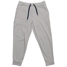 RLX Ralph Lauren Jogger Pants, L, Grey HTR - Elastic Waist, Drawstring, Cuffed