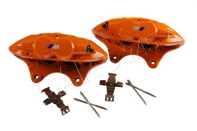 Original BMW Bremssattelgehäuse orange vorne Paar M PERFORMANCE 34106875655