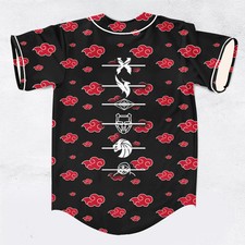 Custom Name Akatsuki Excision Seven Lions Rave Baseball Jersey for EDM Festivals