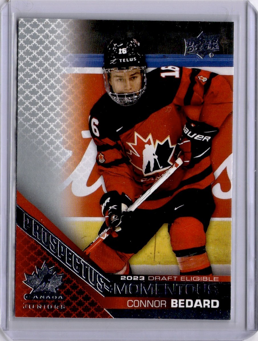 Connor Bedard Prospectus Momentous #PM-12 2022 Upper Deck Team Canada Juniors