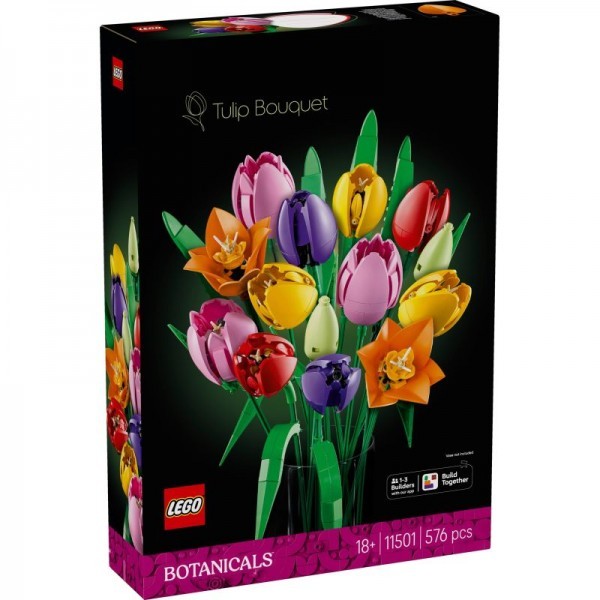 11501 LEGO Bouquet di tulipani botanici, Giochi di costruzione - Immagine 3