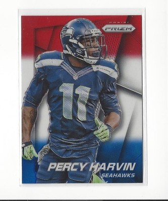 2014 Panini Prizm Prizms Red White and Blue #157 Percy Harvin Seahawks