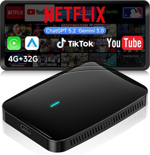 ATOTO AI Box Powered AI Agent Wireless CarPlay&Android Auto Adapter Dual WiFi&BT