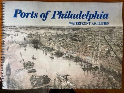 Ports of Philadelphia Waterfront Facilities Aerial Photographs 11.5 x 16  book