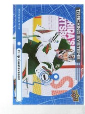 2025-26 Upper Deck #TS-30 Filip Gustavsson Tracking Systems Speckle